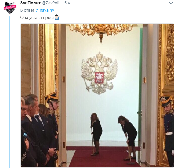 "Ждала Николая ІІ": Поклонская, скучающая на инаугурации Путина, рассмешила соцсети (фото)